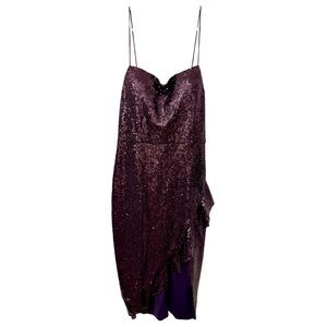 Windsor Purple Sequin Midi Dress
